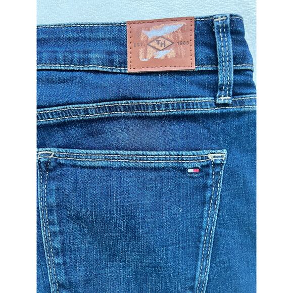 Tommy Hilfiger Dark Wash Mid Rise Tribeca Skinny Jeans Size 10 - Picture 8 of 10